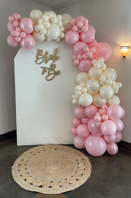 Bride to Be balloon backdrop display